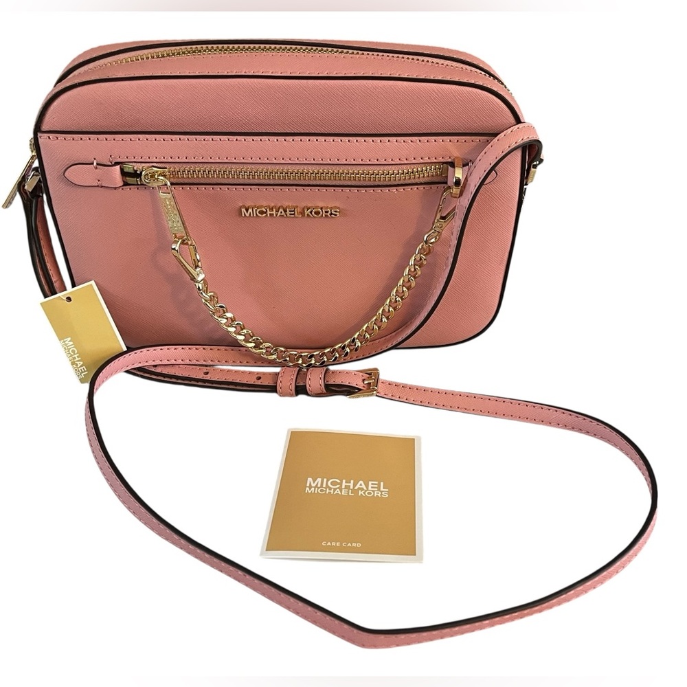 HP x 3 ☄️🥳 Michael Kors Leather Primrose Crossbody Bag with Gold Accents SOLD! - Picture 4 of 13